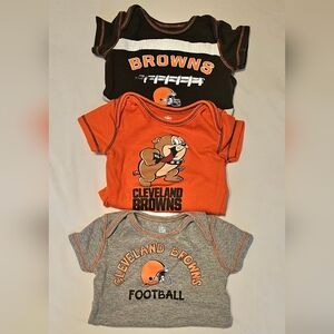NFL Team Apparel Gray and Orange Baby Onesie